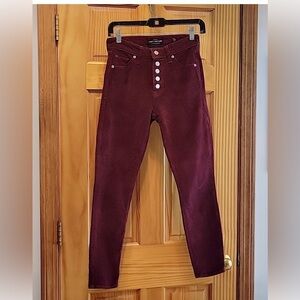 🍀Lucky Brand Burgundy Corduroy Jeans